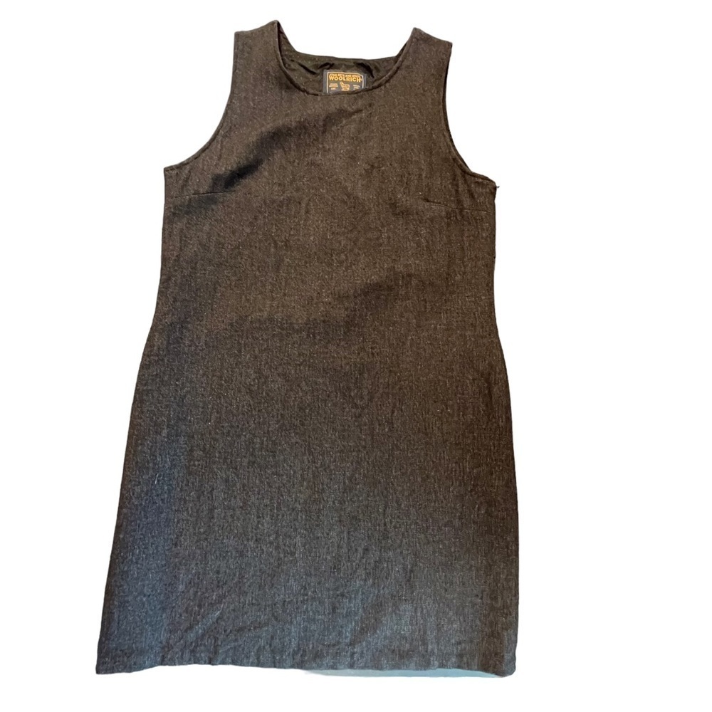 Vintage Woolrich medium charcoal gray shift dress - Picture 4 of 16